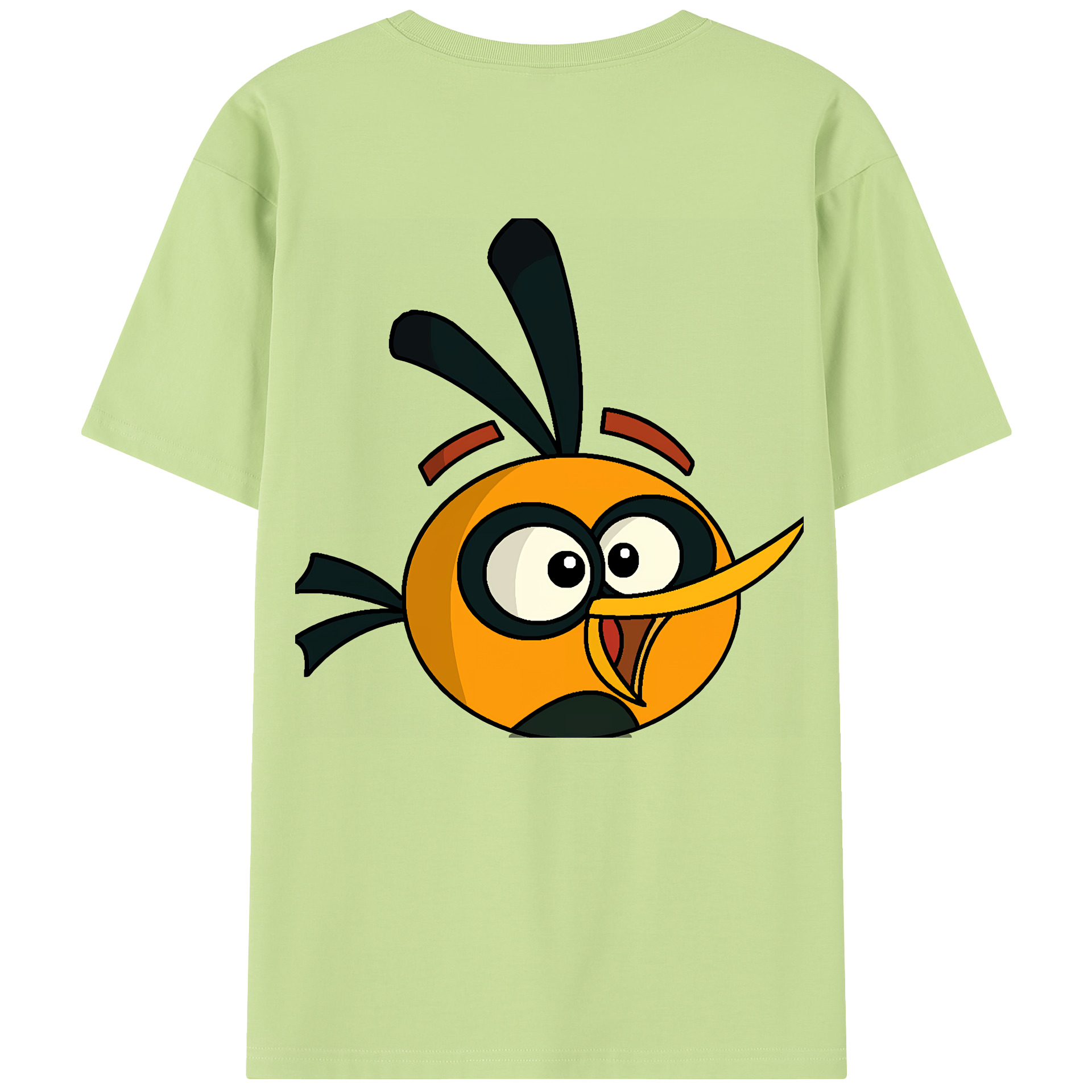 （画像用） Angry Birds アングリーバード 綿100％半袖Tシャツ（背面プリント）